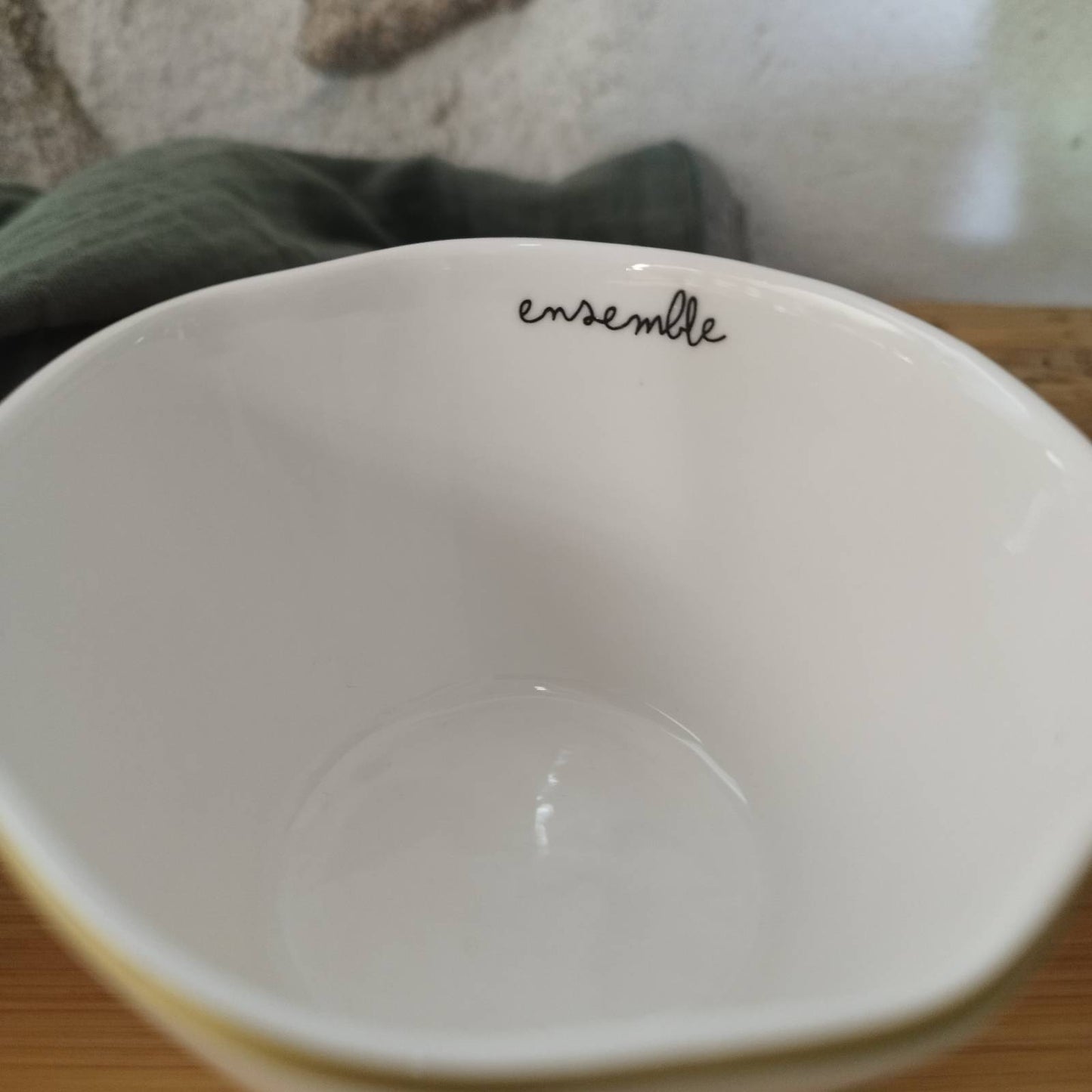 Ensemble 3 bols avec plateau