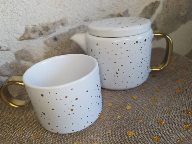 Tasse astre blanc