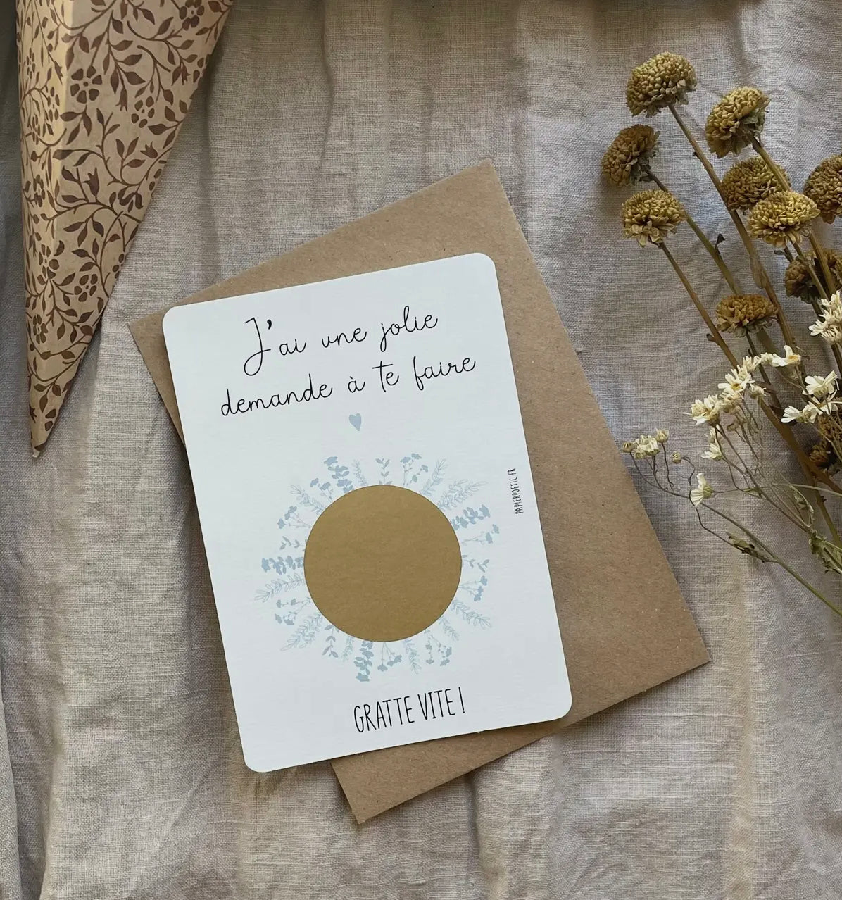 Carte à gratter “parrain”