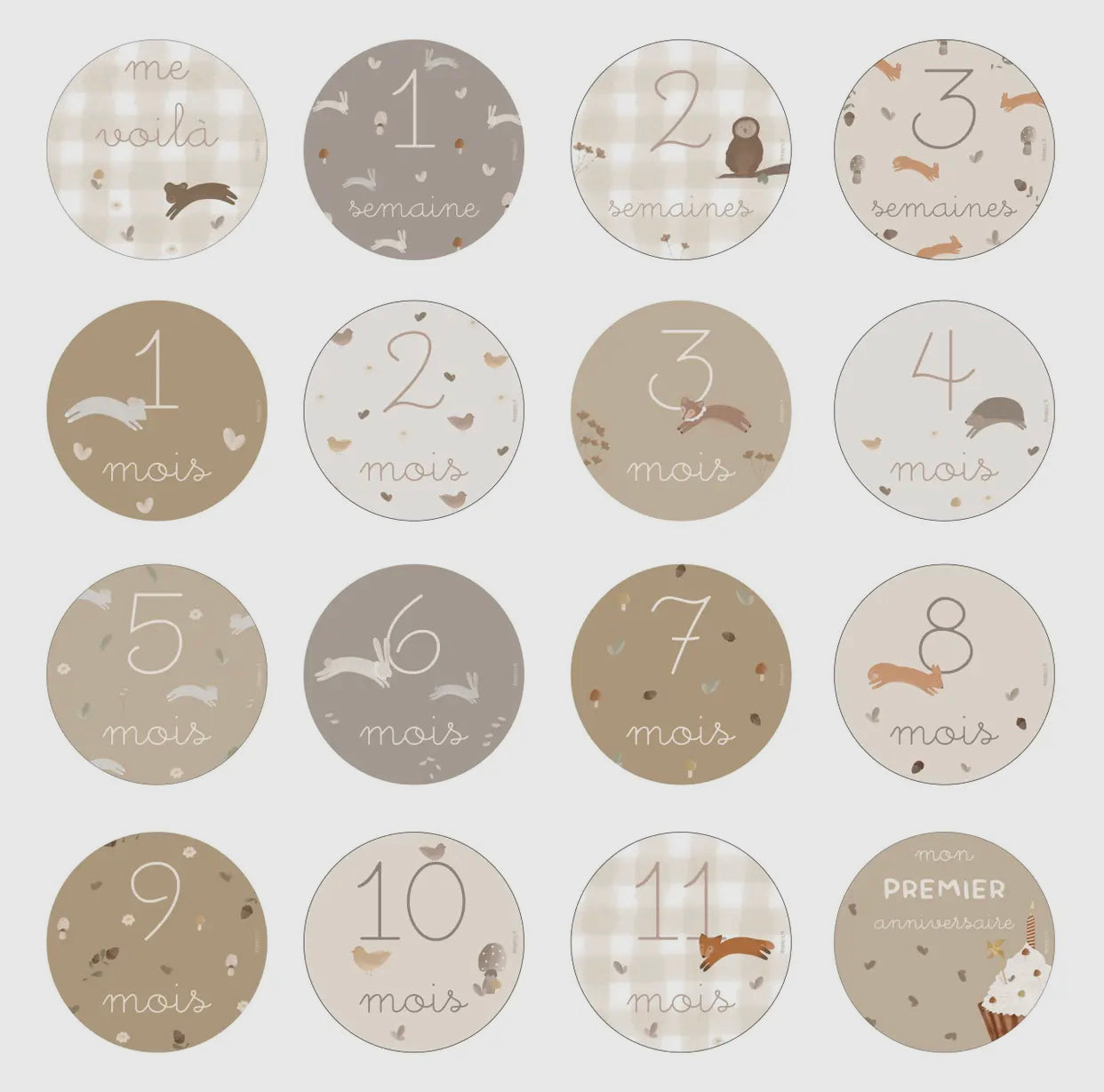 Cartes étapes "Ma première année"