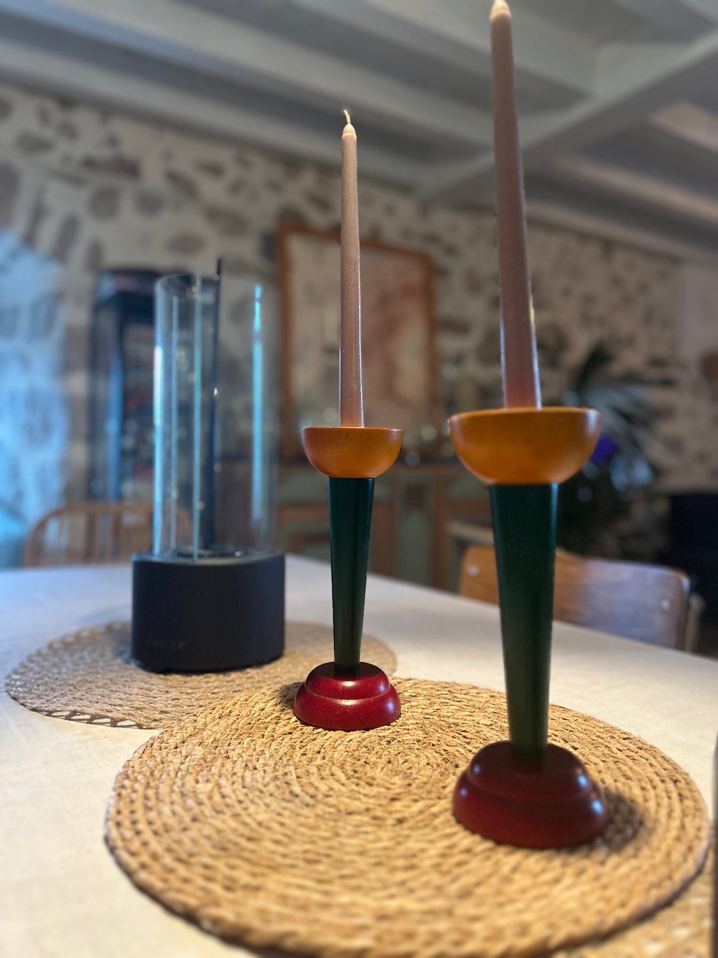 Bougeoirs pop vintage