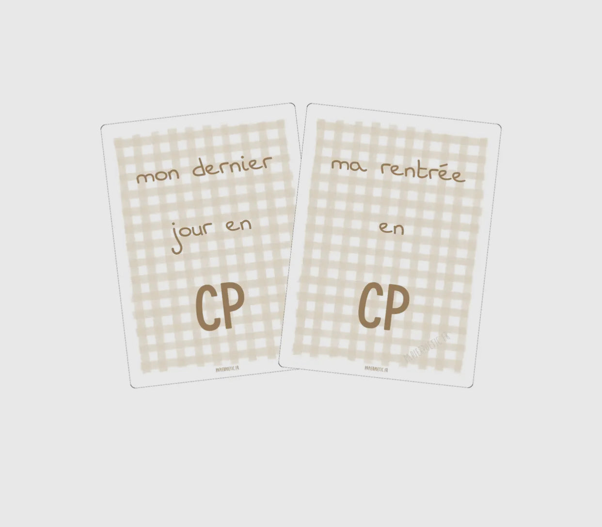 Cartes souvenirs école primaire