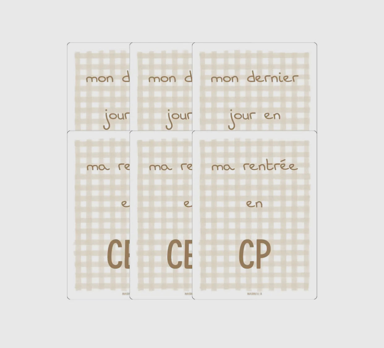 Cartes souvenirs école primaire