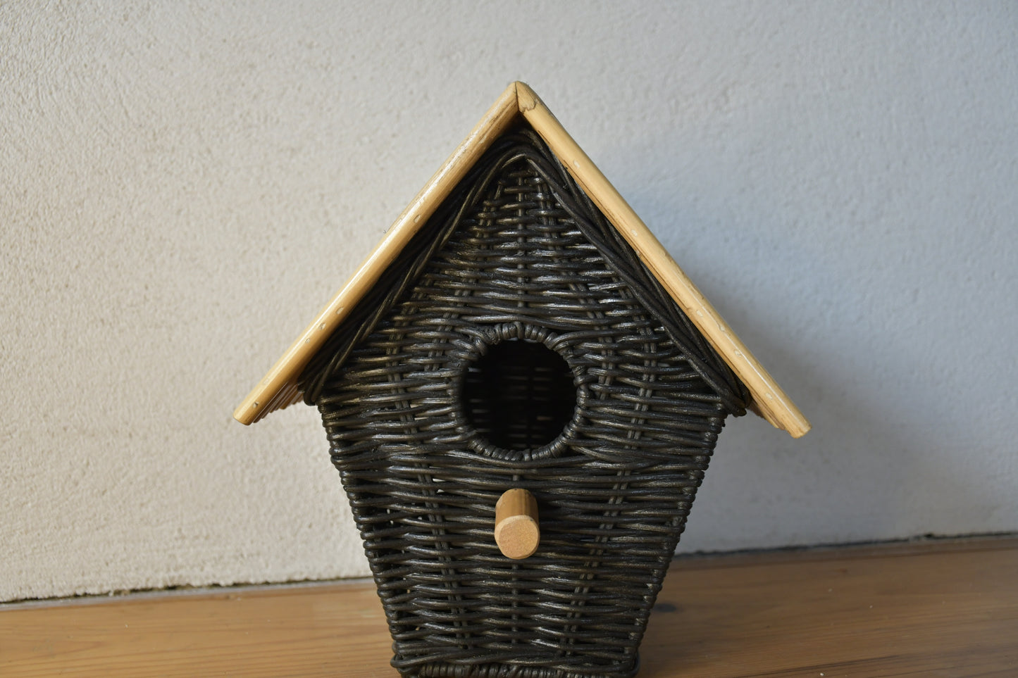 Niche à oiseau rotin