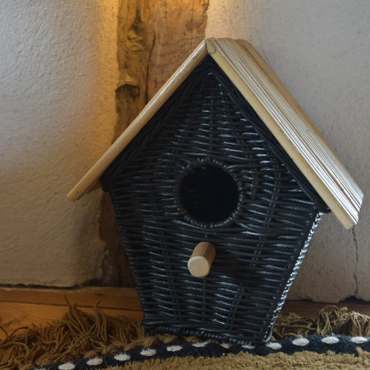 Niche à oiseau rotin