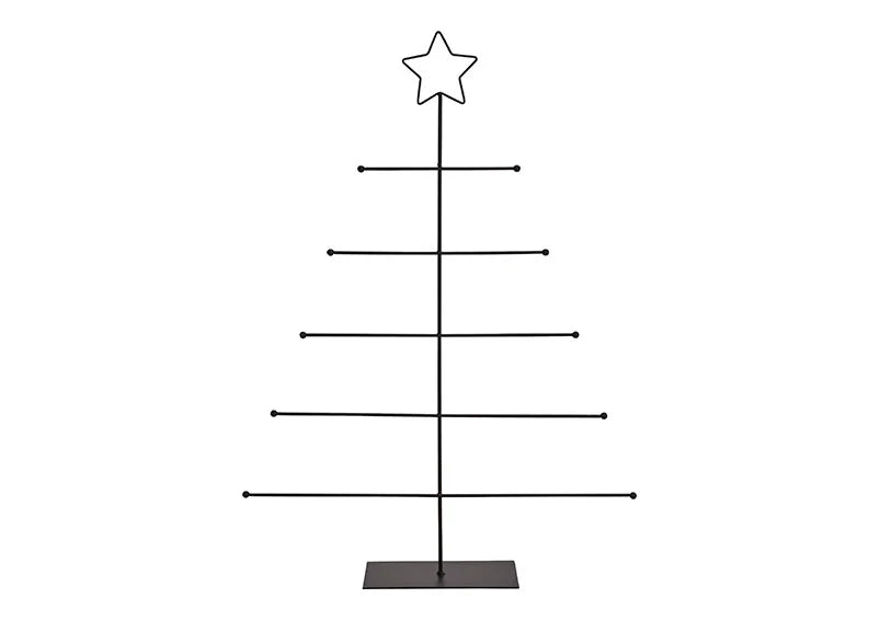 Présentoir sapin métal noir