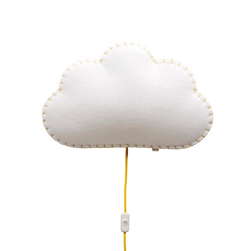 Applique nuage jaune