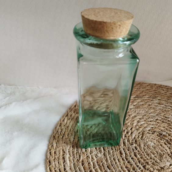 Bocal verre rectangulaire