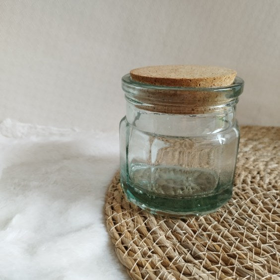 Bocal verre avec liège