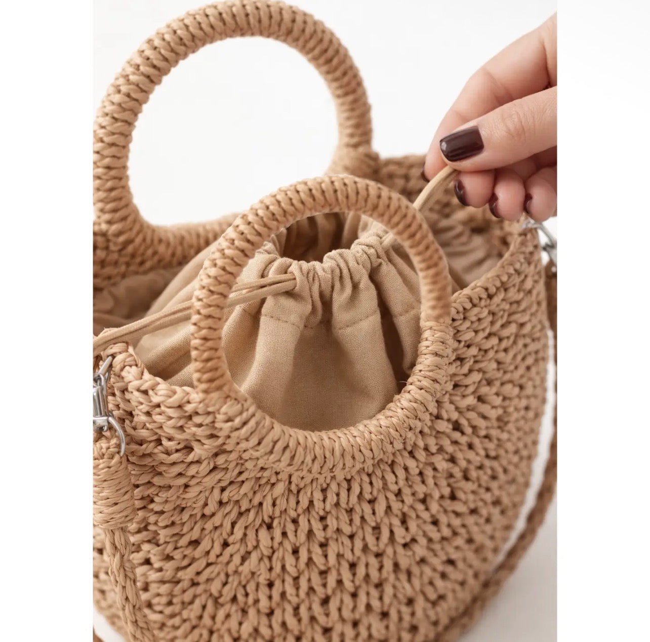 Mini sac en paille