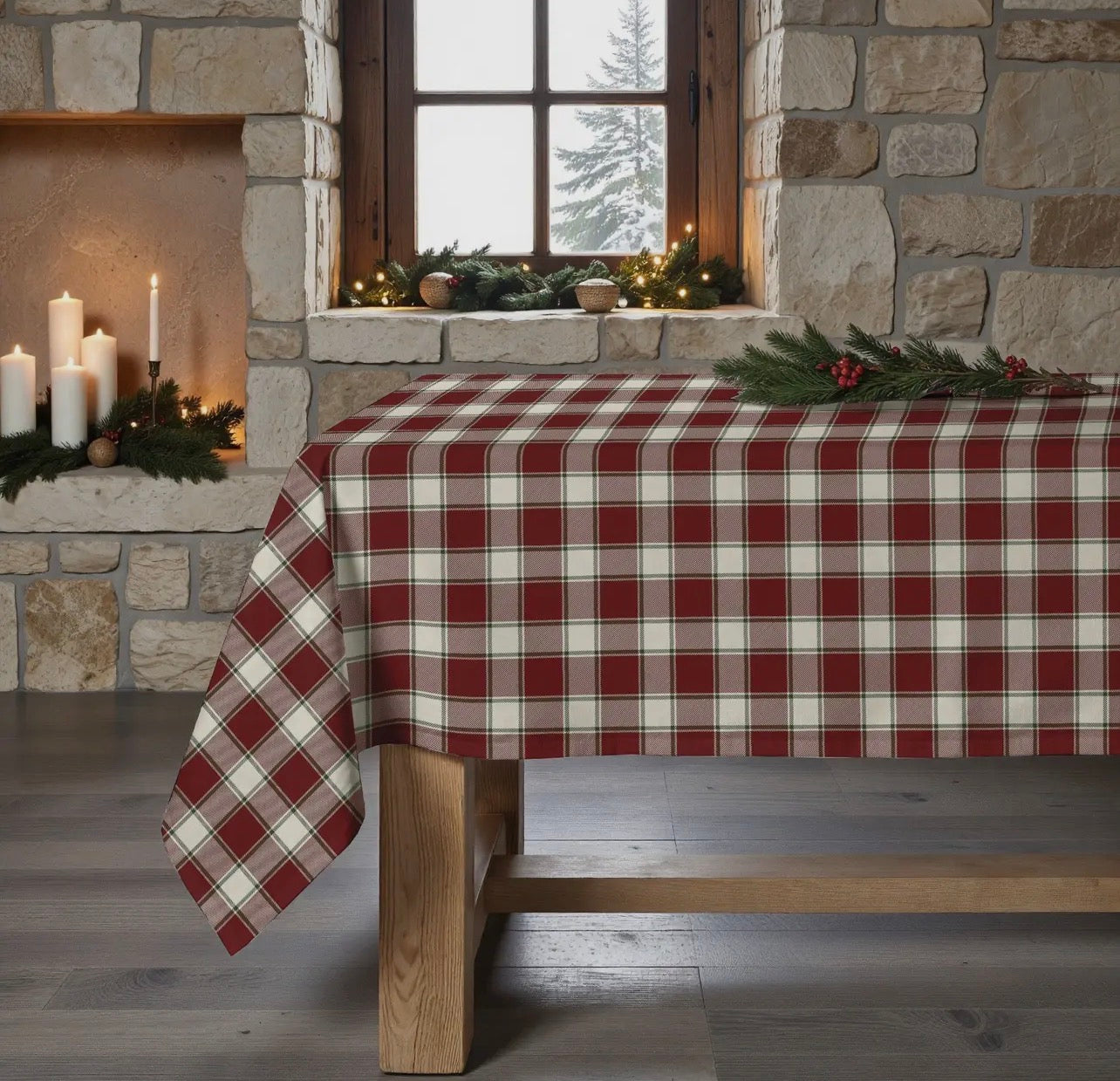 Nappe carreaux ♦️lin