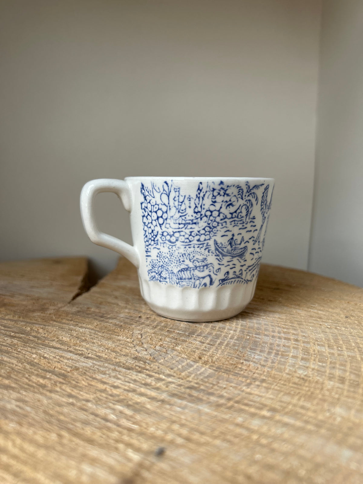 Tasse motifs bleues