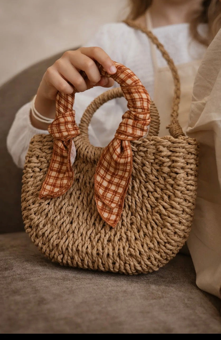 Mini sac en paille
