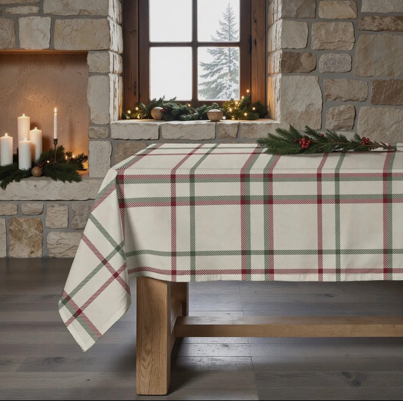 Nappe carreaux ♦️lin