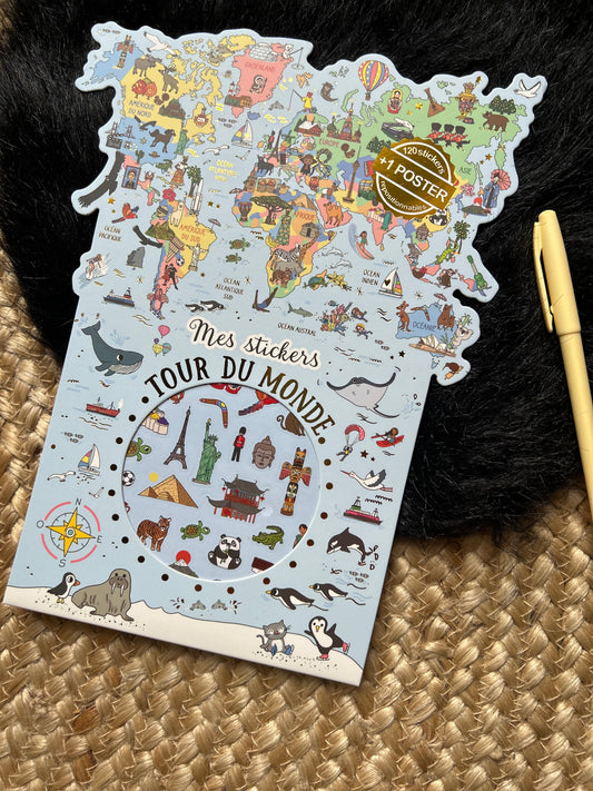 Mes stickers « Tour du monde»