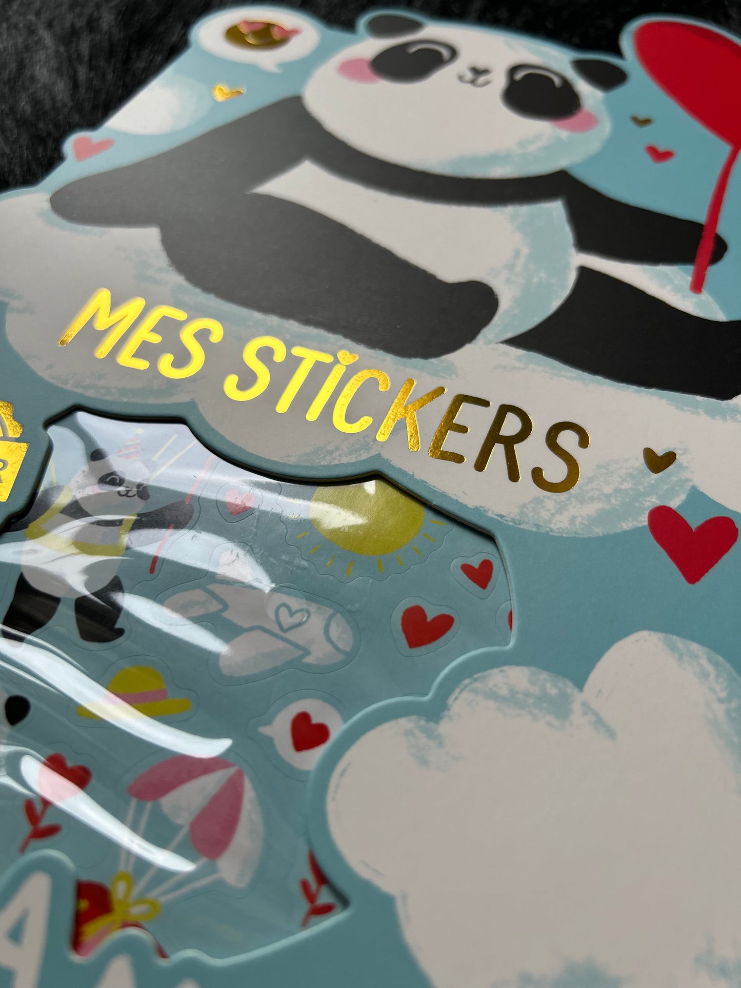 Mes stickers « Panda d’amour»