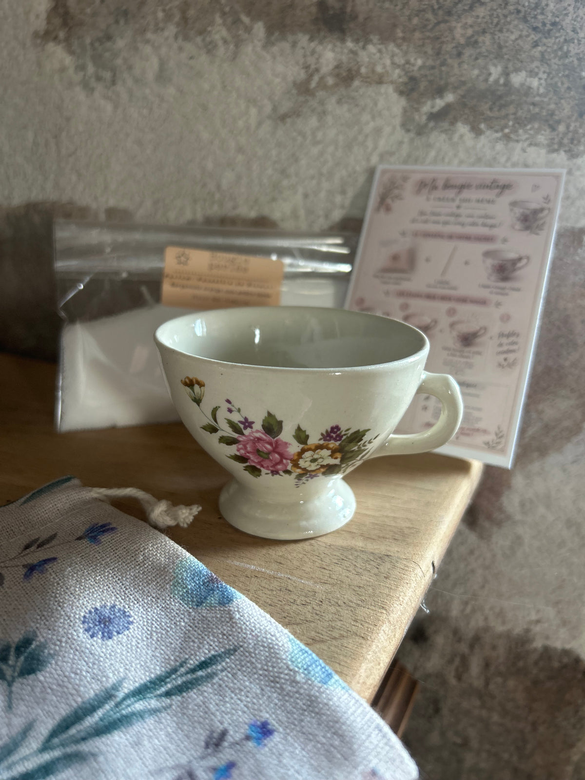 Ma bougie vintage à créer