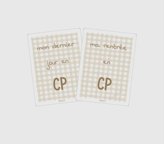 Cartes souvenirs école primaire