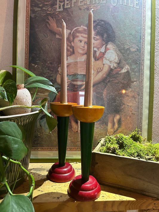 Bougeoirs pop vintage