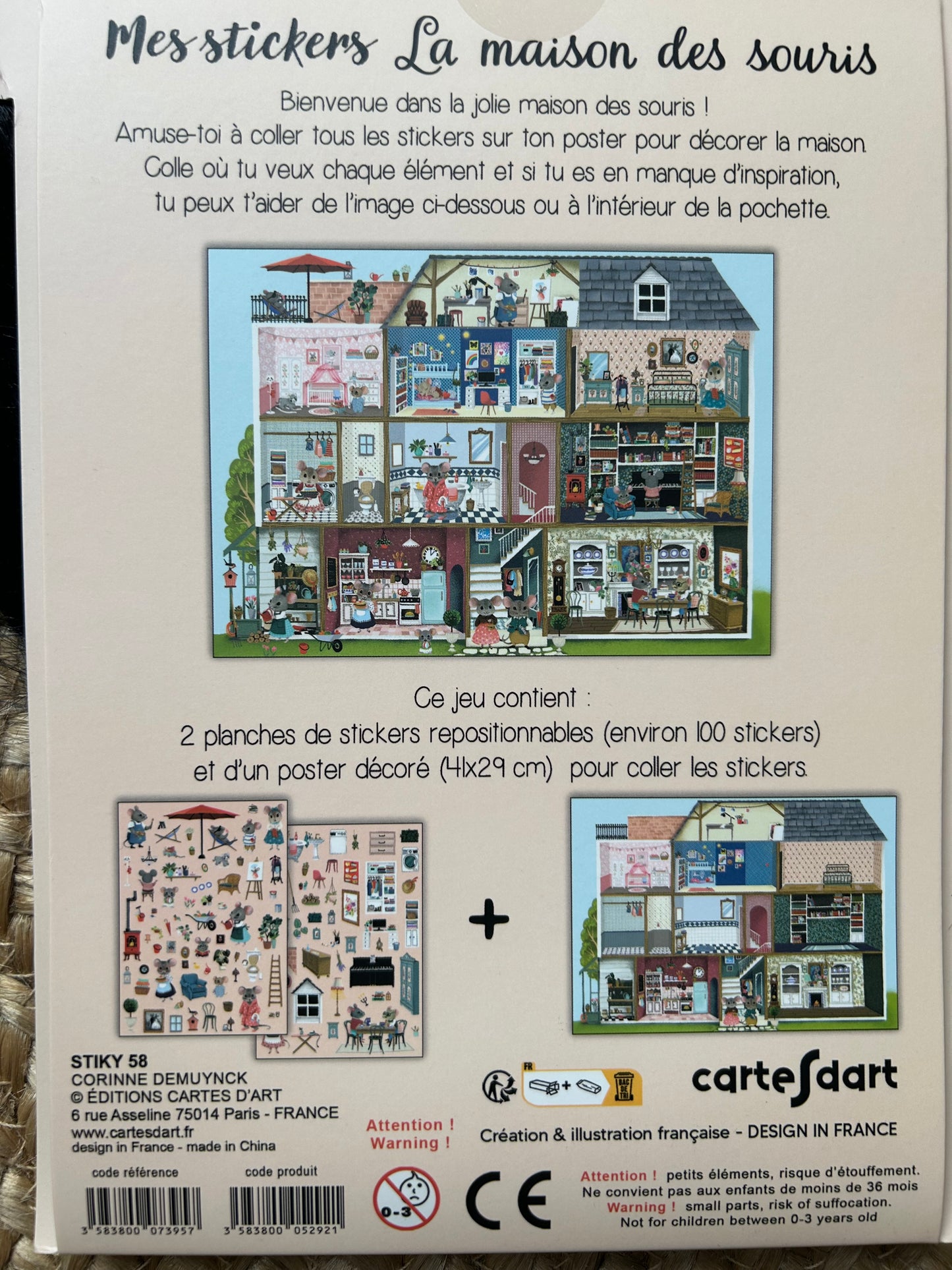 Mes stickers « La maison des souris »