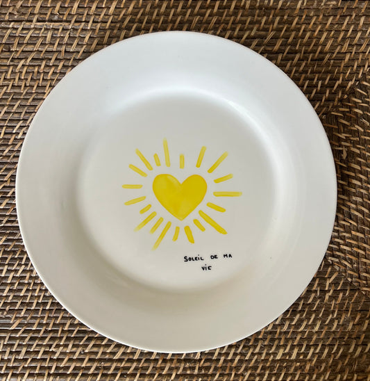 Grande assiette soleil