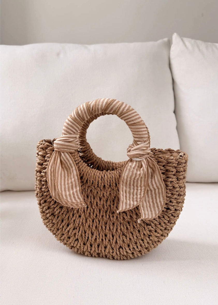 Mini sac en paille