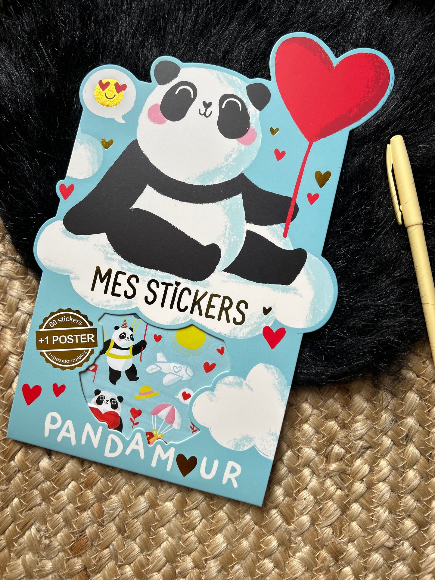 Mes stickers « Panda d’amour»