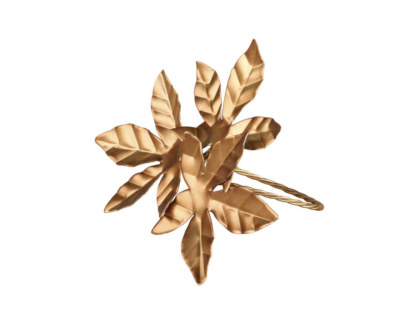 Anneau de serviette avec feuilles
